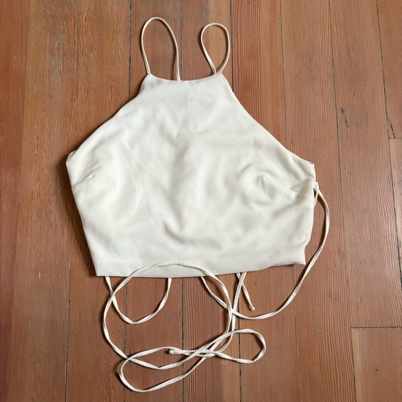 Zara Halter Strappy Crop Top - Picture 3 of 7